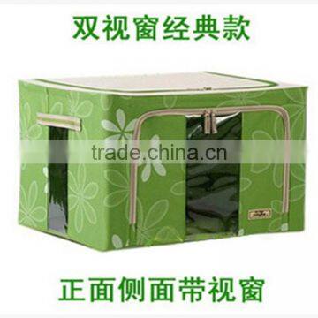 N493 Household Non Woven Box Zipper Foldable Clothing Storage Box photo-2