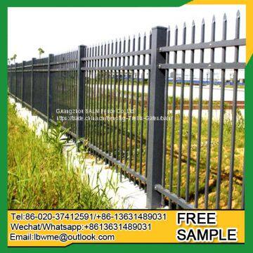 Powder coating tubular steel fence wrought iron tube fencing