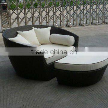Newest Design Outdoor Big Sun Bed Rattan Day Bed photo-3