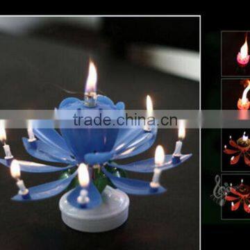 Magical Opening Flower Musical Best Happy Birthday Candle photo-2