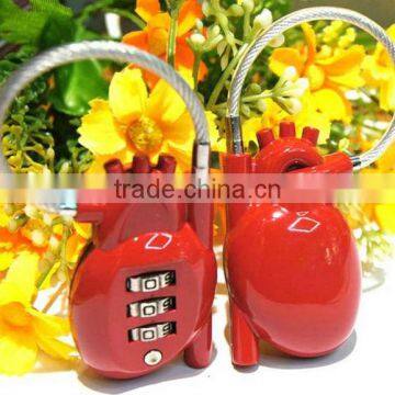 Human heart shape combination lock