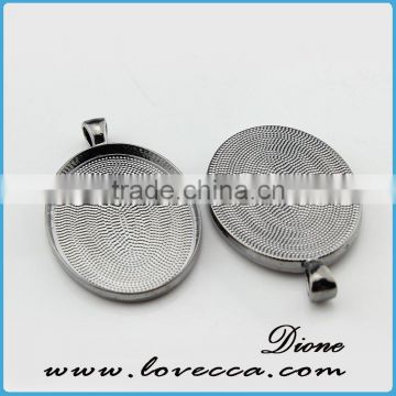 antique bronze cabochon setting	,alloy pendant base for cabochons,fashion necklace pendant tray