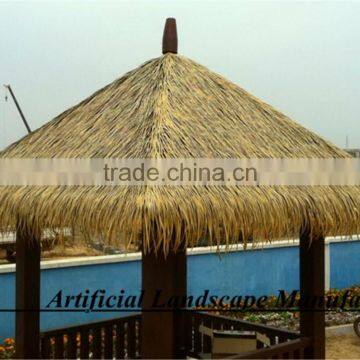 waterproof y Eco-friendly Extrusion plastic synthetic thatch roof for decoration