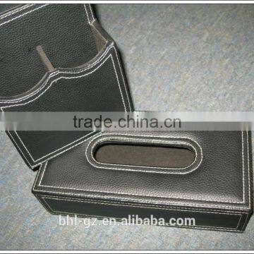 Black Leather & Rectangle Tissue Box Manufacturer From China photo-4