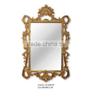 Gold Leaf Antique Marble Console Table For Home Decor Art photo-3