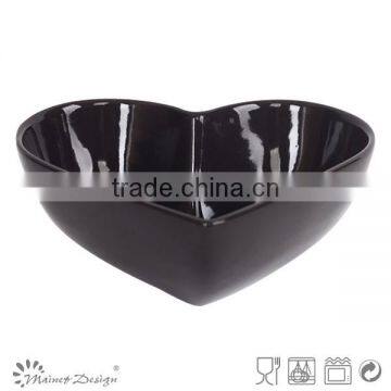 MOQ Low Amounts of Chinese-made Stoneware Bowls, Heart Shape Series Ceramic Bowls, Wholesale High Quality Bowl photo-3
