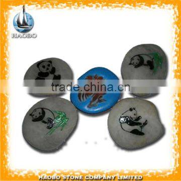 Pebble Stone/ Cobble Stone with Animal Carving