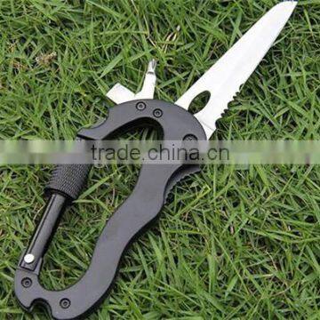 Portable Stainless Steel Multifunction Knife Detachable Carabiner photo-5