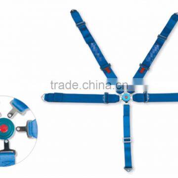 5 Points Car Safety Belt,racing seat belts,FIA quality belts, 5 point racing harness safety seat belt