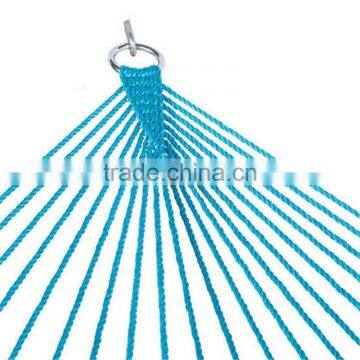 Light Blue Outdoor Double Size Polyster Rope Caribbean Hammock photo-6