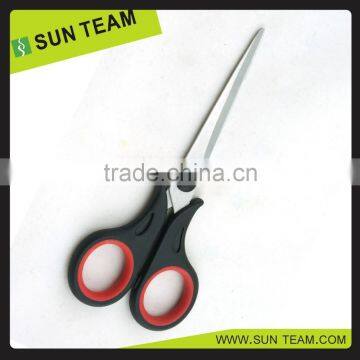 SC210A colorful double blade stationery scissors with red handle 6"