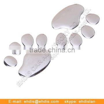 Self-adhesive Silver Paper Sticker Car Badge Emblems photo-3