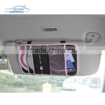 Sun Shade CD Sunglass Holder , Car Visor Organizer