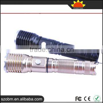 2016 Wholesale UltraShine F7 T6 LED Rechargeable Aluminum Alloy LED Flashlight Torch photo-6