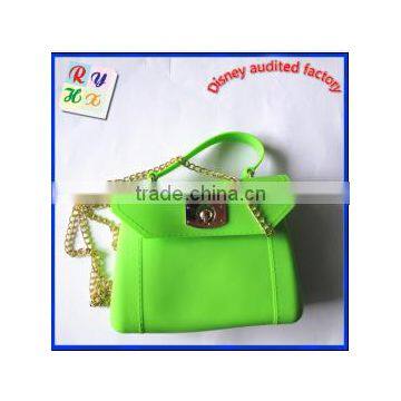 Wholesale,New Product Silicone Handles handbag FDA & SGS approved waterproof candy color silicone beach bag