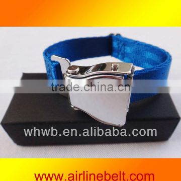 Unique aircraft buckle stainless steel cable bracelet