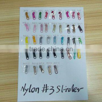 Nylon Slider Stocklot,100% Nylon #3 Slider Zipper Stocklot