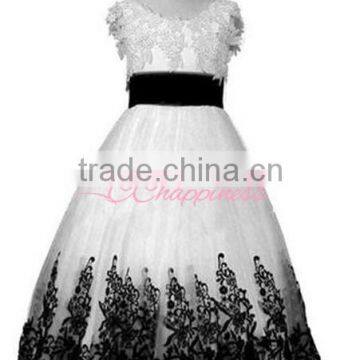 Beauty Yellow Lace Pageant Dresses for Little Girls photo-3