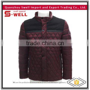 new design winter outdoor mens waterproof quilted jacket fabric