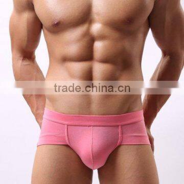 Custom 2016 Classic Cotton Mens Underwear Briefs Low Waist U Conve Design Gay Underwear Black/white/Gray Breathable Underpants photo-3
