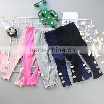 S65971A Baby Girl Clothes 2017 Spring New Girls Fashion Cotton Leggings