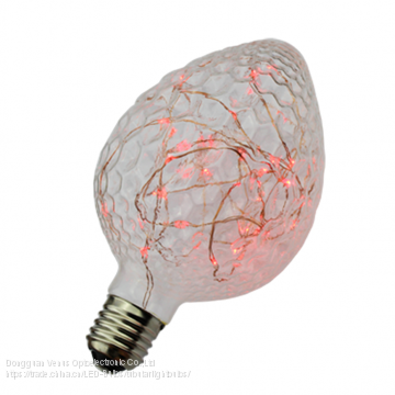 G95 rose fairy lights E27 G95-Strawberry copper wire led star collection bulb