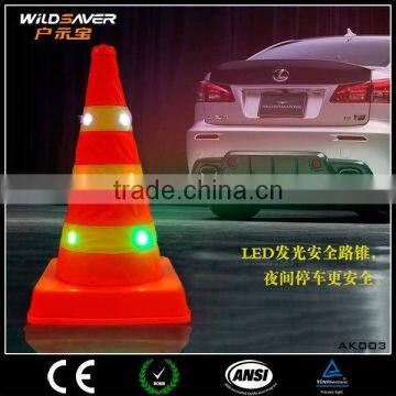 RGB Lighting LED Reflective Safety Road Way Traffic Cone photo-4