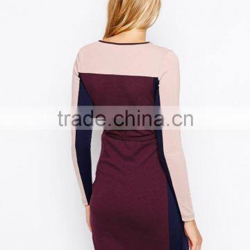 Mamalicious Color Block Body-Conscious Dress China Supplier photo-4