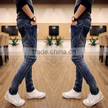 Price of Jeans Manufacturing Machinery Patchwork Blue Wholesale China Trousers for Men Jeans photo-3