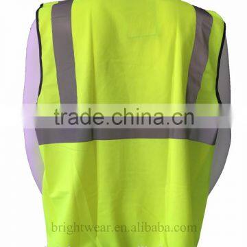 ANSI Safety Tricot Vest With Hook and Loop Fastener for Usa Market photo-2