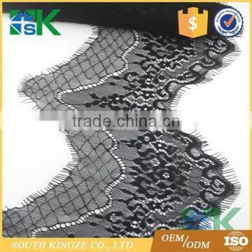 14.5cm Wide Black Eyelashes Voile France Lace Trim Ribbon DIY Crafts Apparel Sewing Supplies Decoration Clothes photo-2