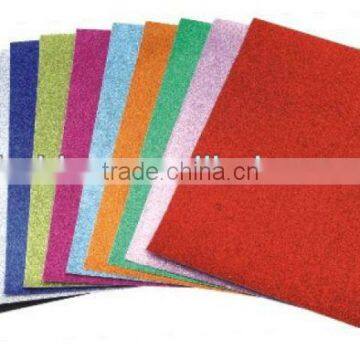 Colorful glitter paper for wedding invitation cards