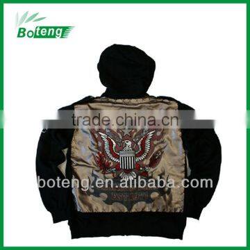 patch hood fleece top