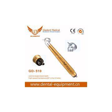 Mini push button 45 degree head dental handpiece