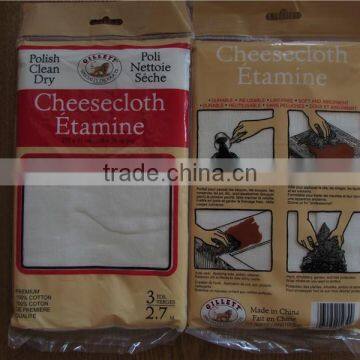 100% Cotton Unbleached Cheesecloth Ideal For Cleaning And Wrapping Foods