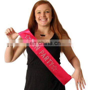 Satin Ceremonial Sash for Event, Party