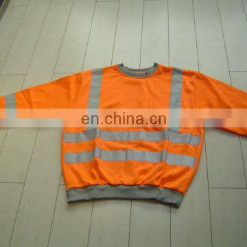 customized 65%polyester and 35%cotton fabric safety reflective t-shirt