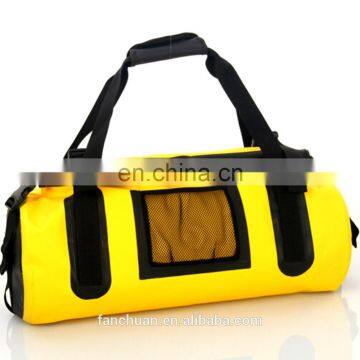 Yellow Durable Travel Waterproof PVC Duffle Bag