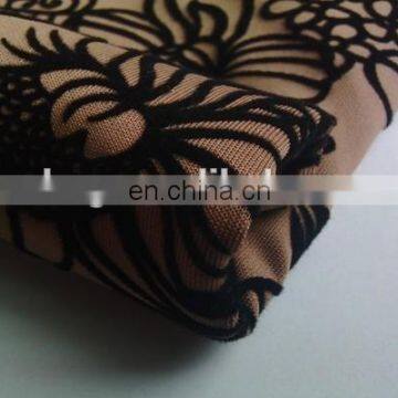 Winfar Textile Hot Selling 75D/72F DTY Flower Flock Polyester Scuba Fabric Design photo-2
