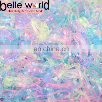 Clear color Elastic TPU Rubber Bands kids Hair Band 8024