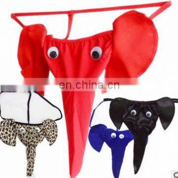 2017 New Limited Sexy Erotic Homens Mens Gay Sexy Lingerie Elephant G-string Underwear Pants Male T-back Jockstrap Thongs Panty