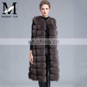 Classical Luxury Style Ladies Wholesale Stylish Real Genuine Fur Fox Vest