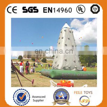 Customized cheap inflatable rock climbing wall for Adults