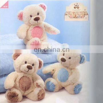 Cozy cuddles plush with squeaker teddy bear toy