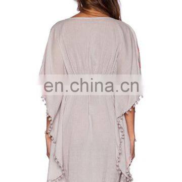 100% Chiffon Dubai Kaftan Dress Beach Kaftan Cover Ups photo-3