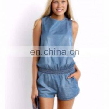 SHORT DENIM PLAYSUIT