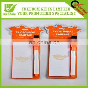 Customized Promotional Magnetic Memo Pad With Pen