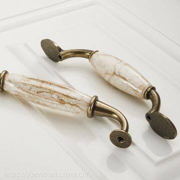 Dali Stone - Grain Ceramic Handle Classic High - Grade European Garden Cabinet Drawer Drawer Door Handle Antique Chinese photo-3