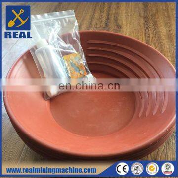 Plastic gold mining pan