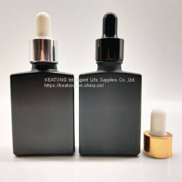 Factory Wholesale Cosmetic 30ML Clear Glass Bottles Frosted Essential Oil Glass Dropper Bottle photo-3